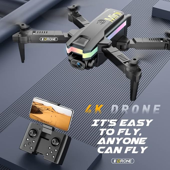 Mini Drone Aéreo Plegable 4K